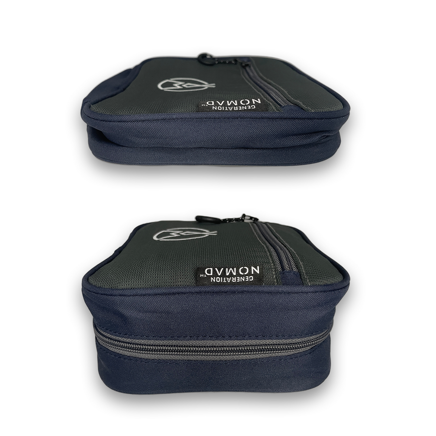 A toiletry bag that compresses and collapses down to save space.