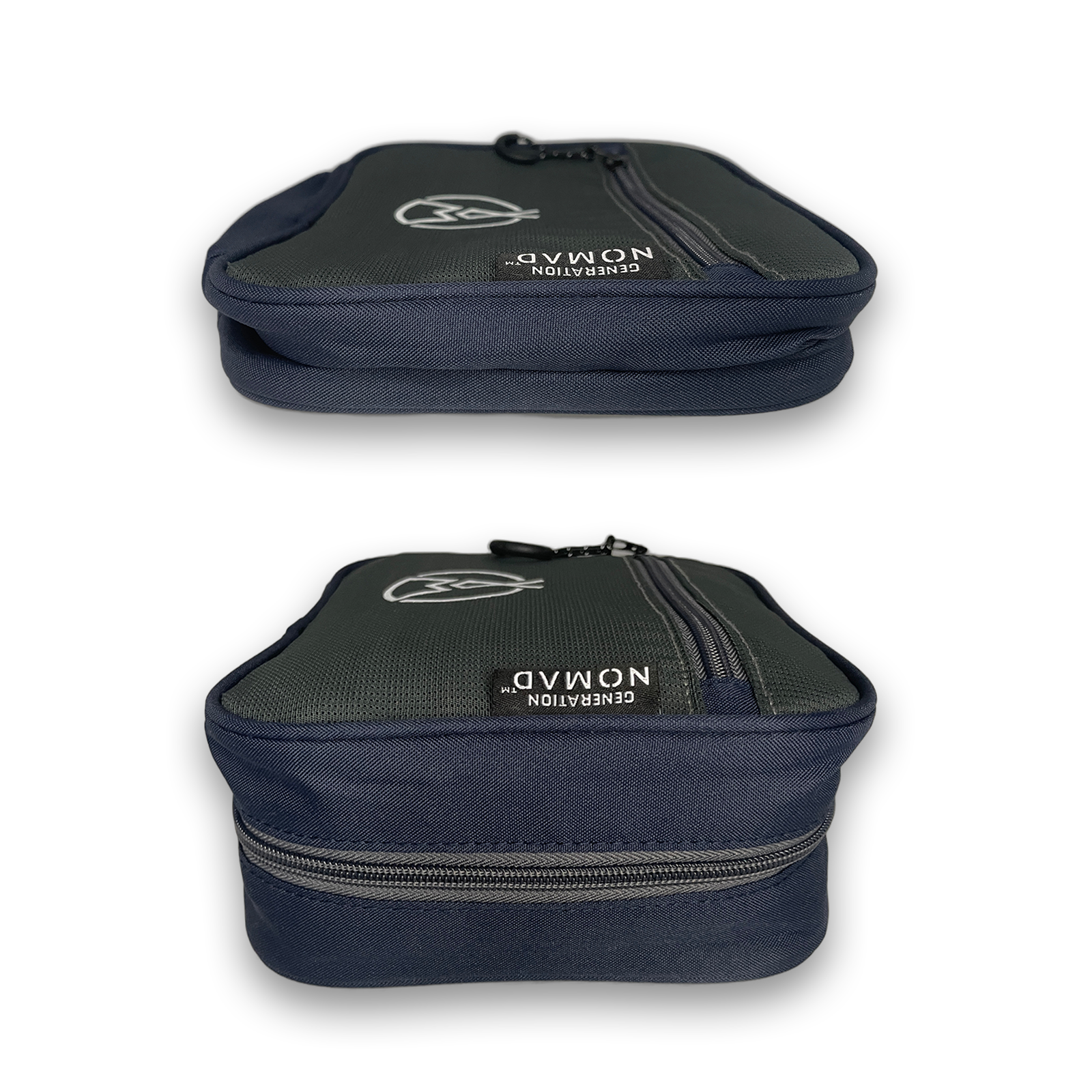 A toiletry bag that compresses and collapses down to save space.