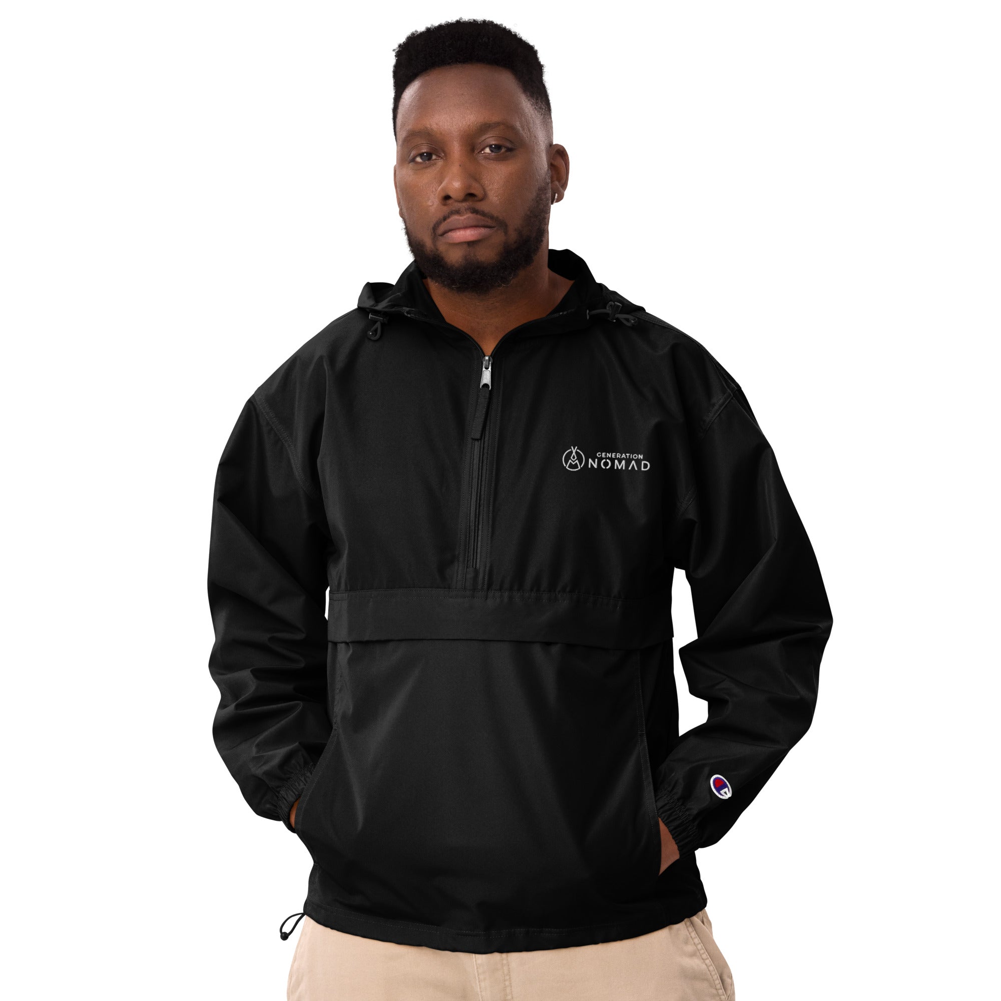 Champion packable outlet rain jacket