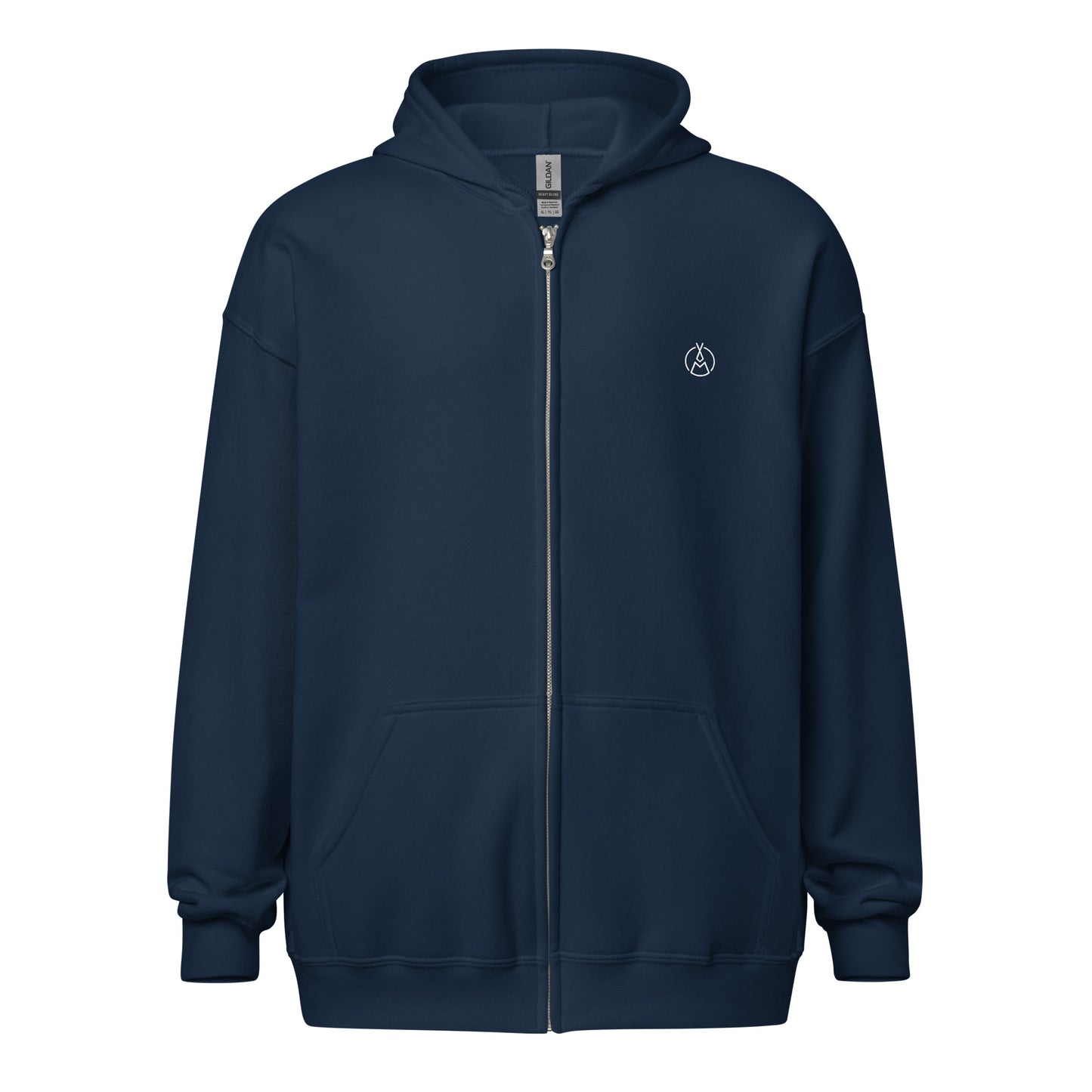 Blue Light Zip Up Hoodie