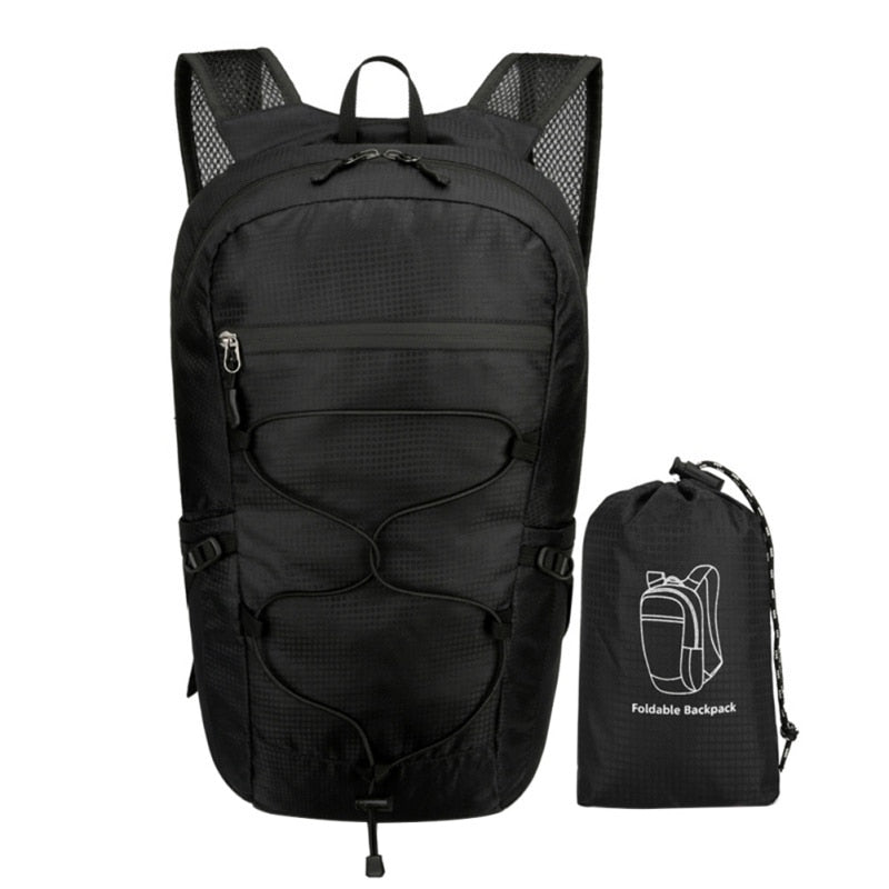 Black Foldable Travel Daypack | Adventure Backpack | Generation Nomad™