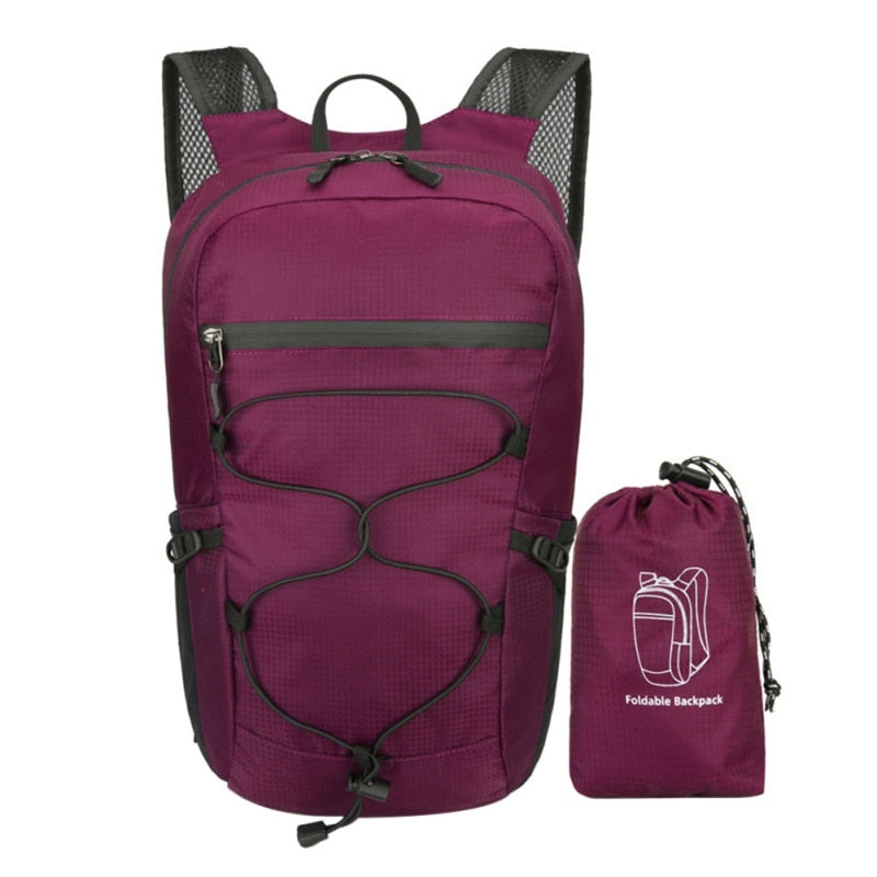 Maroon Foldable Travel Daypack | Adventure Backpack | Generation Nomad™