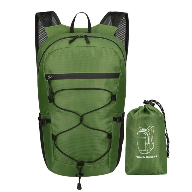 Green Foldable Travel Daypack | Adventure Backpack | Generation Nomad™